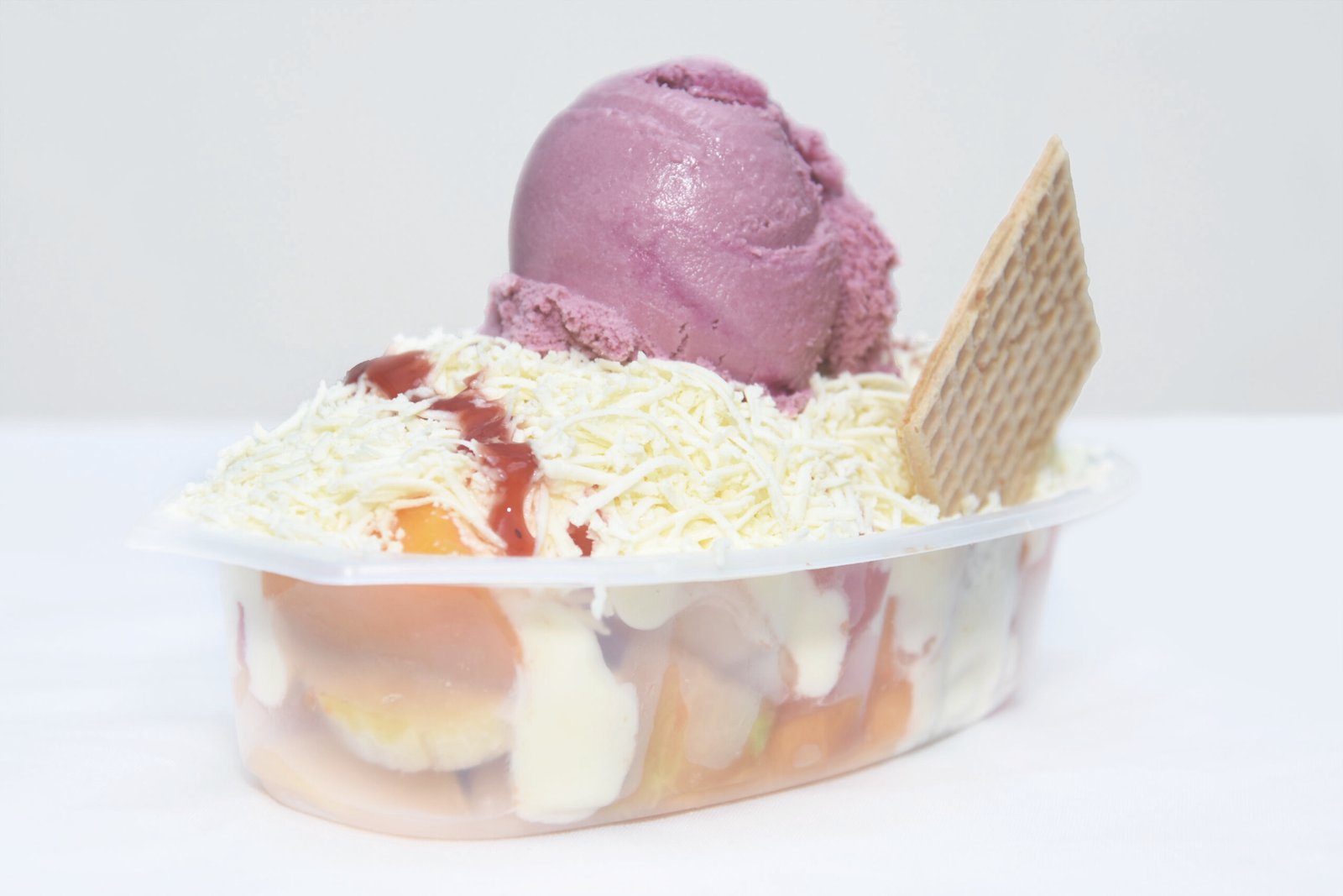Ensalada mixta con helado