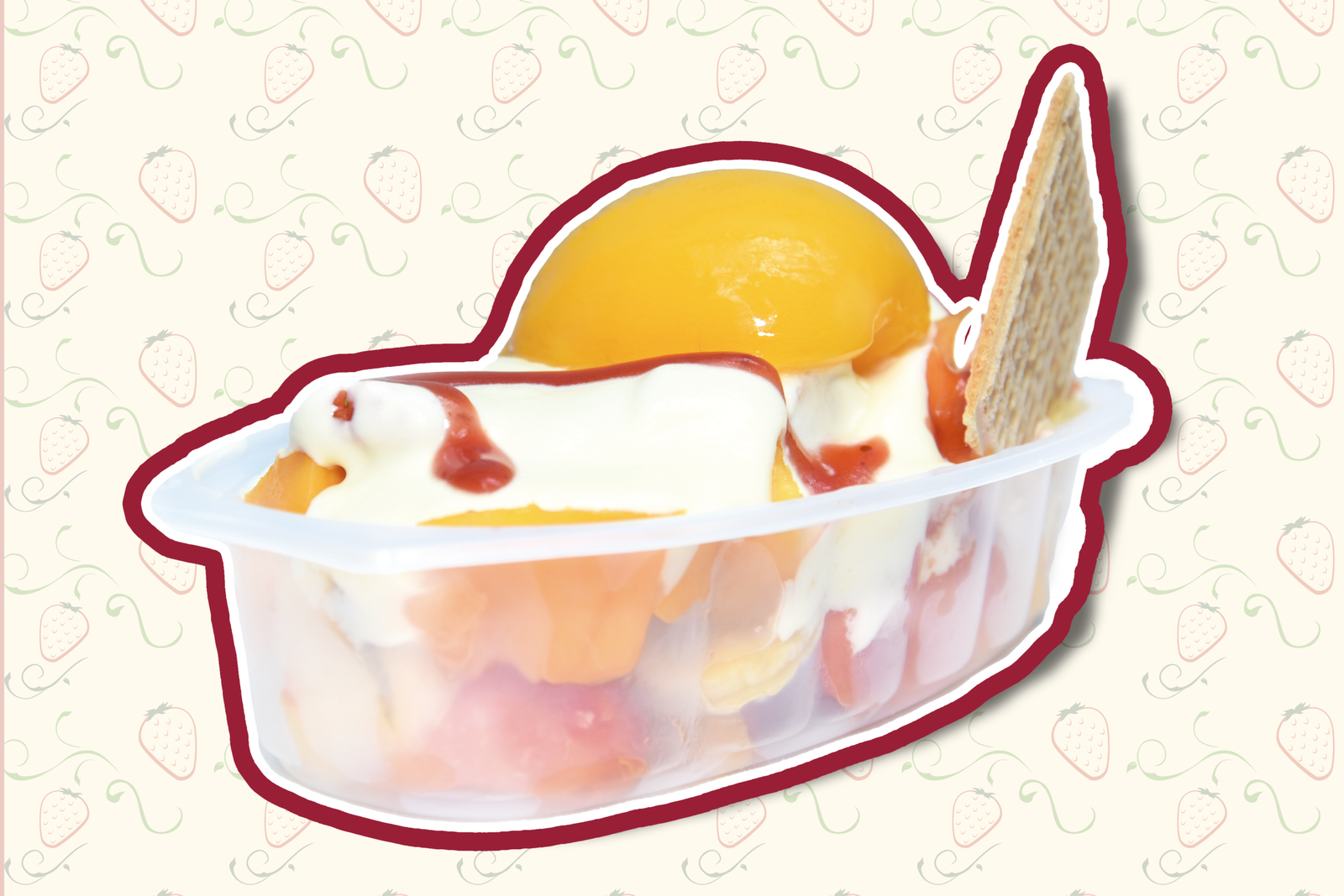 Ensalada sencilla con melocotón